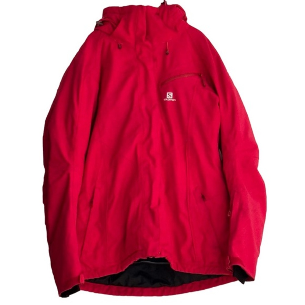 Salomon Red Winter Snow Jacket Coat Woman Lady XL Sporty Ski Snowboard